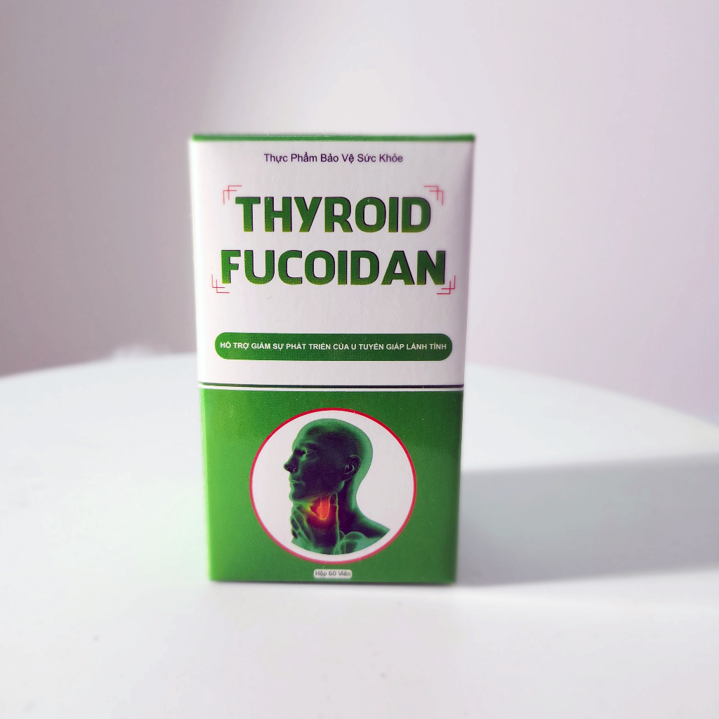 Thực Phẩm Bảo vệ sức khỏe Thyroid Fucoidan hỗ trợ giảm sự phát triển của U Tuyến Giáp lành tính 60 Viên/Hộp