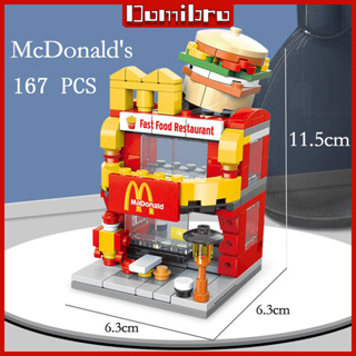 167 CHI TIẾT Bộ đồ chơi lắp ráp McDonald s Sáng tạo Cảnh quan thành phố 3D
