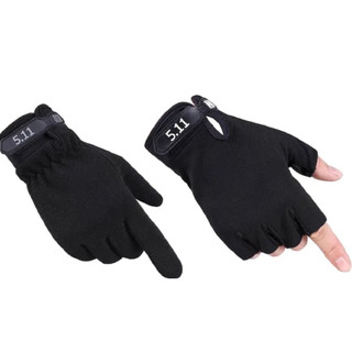 Găng tay 511 full, cụt ngón - Găng 511 dài, cụt ngón đi xe máy chống nắng đủ size màu đen