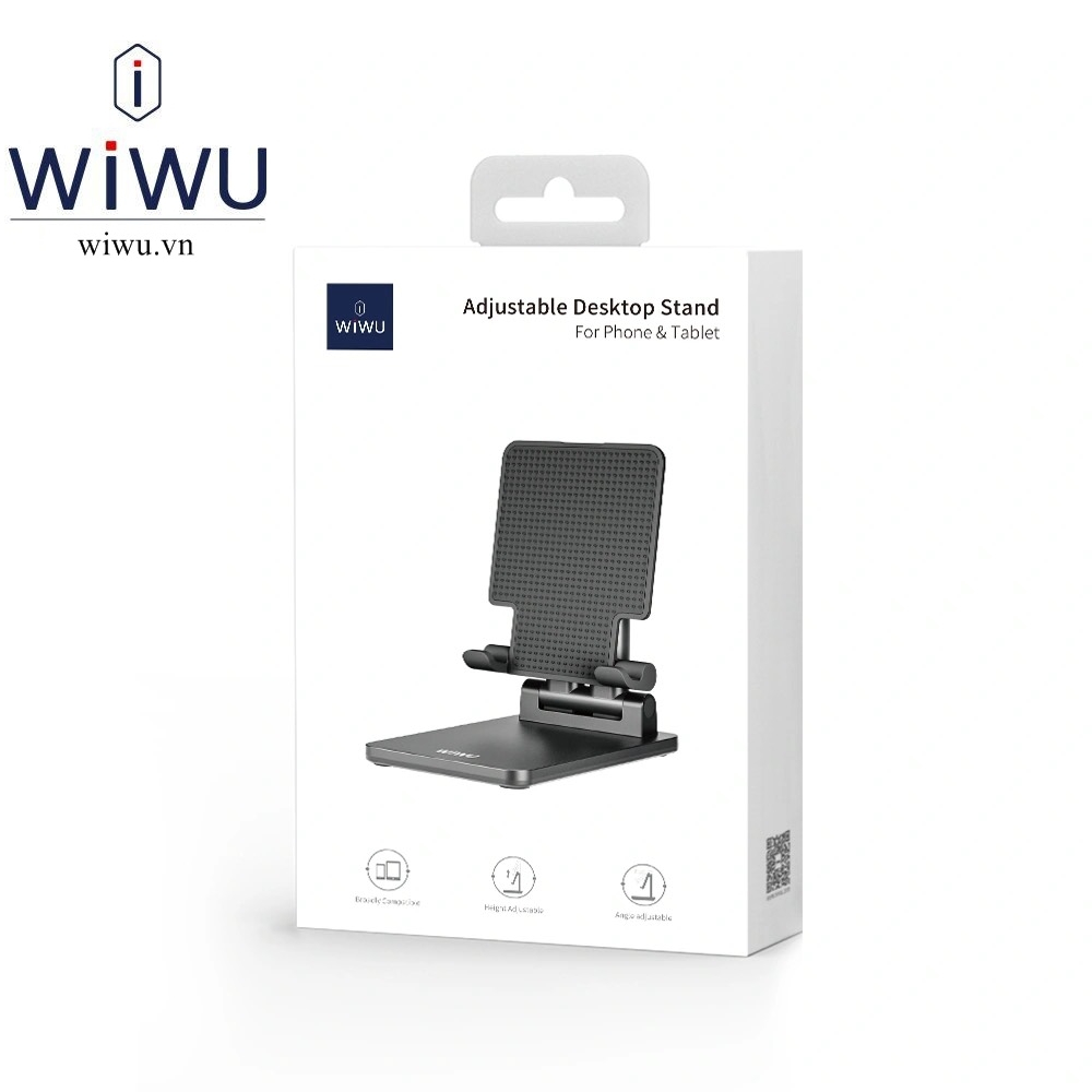 Kệ đỡ , giá đỡ Kim loại cho Máy tính bảng IPad Pro M1 12.9 , Pro 11 inch chính hãng WiWU ZM104 Foldable Tablet Stand