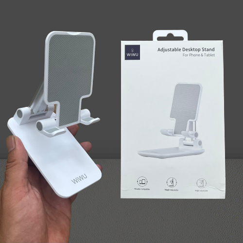 Kệ đỡ , giá đỡ Kim loại cho Máy tính bảng IPad Pro M1 12.9 , Pro 11 inch chính hãng WiWU ZM104 Foldable Tablet Stand