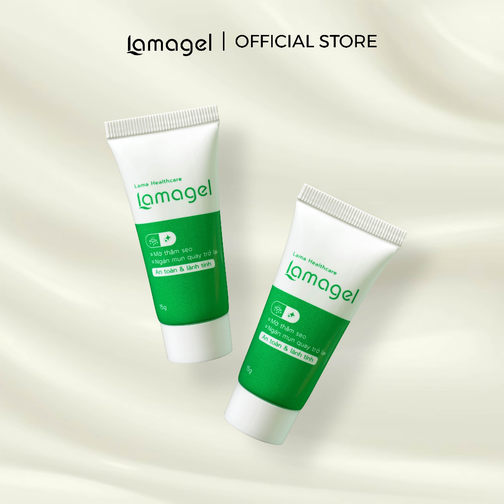 Gel giảm mụn và mờ thâm, phục hồi da Lamagel - tặng bông tăm