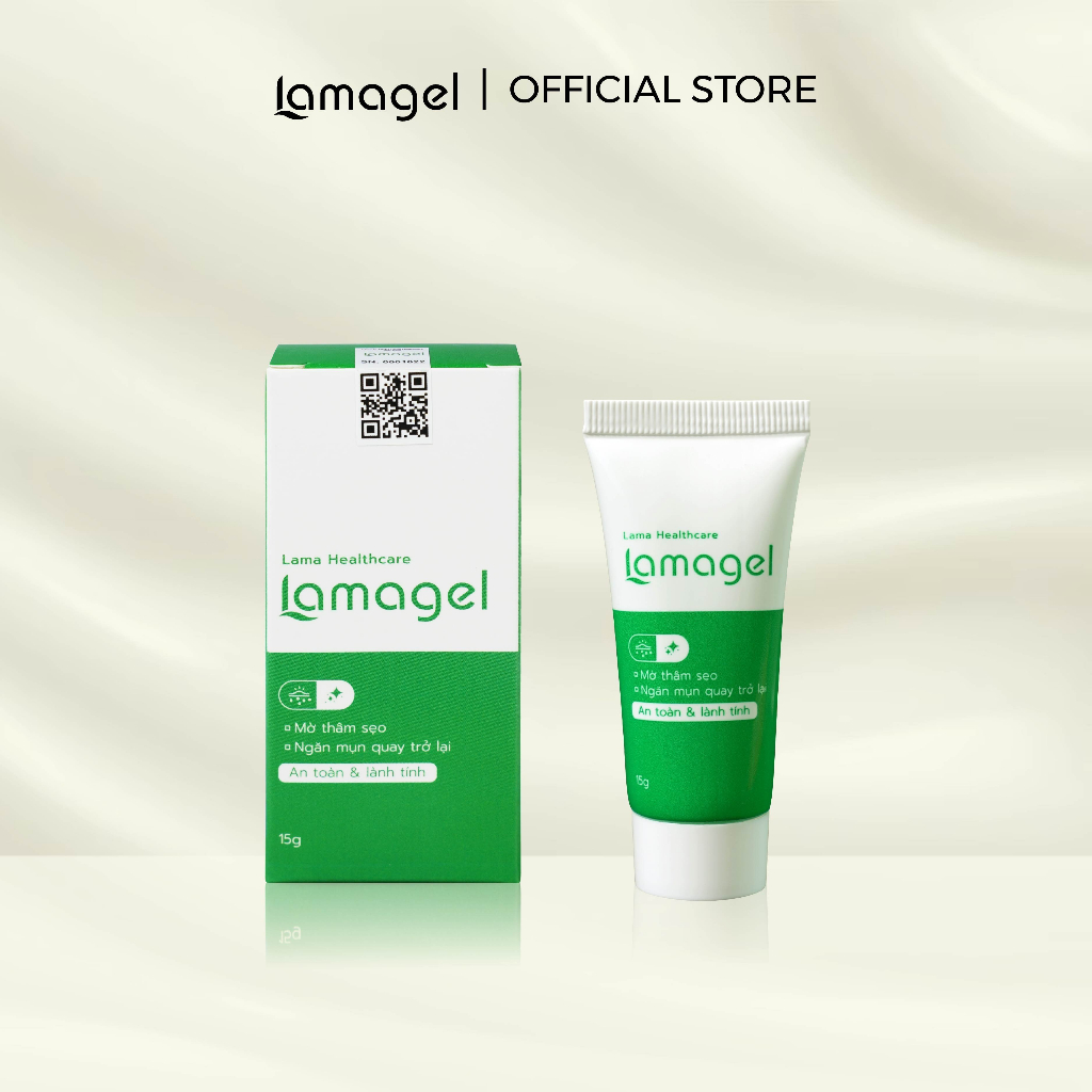 Gel giảm mụn và mờ thâm, phục hồi da Lamagel - tặng bông tăm