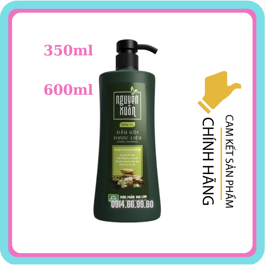 Dầu gội dược liệu Nguyên Xuân dưỡng tóc 350ml/600ml - Tặng thêm 10ml giá không đổi