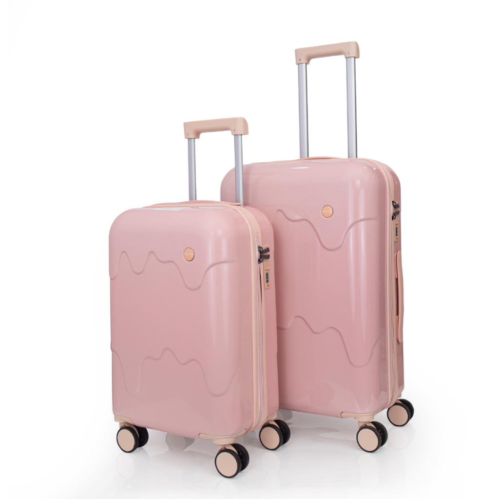 Vali kéo nhựa Kingsun Vali du lịch cao cấp size 20/24 ich kiểu dáng que kem hottrend 2023 bảo hành 5 năm