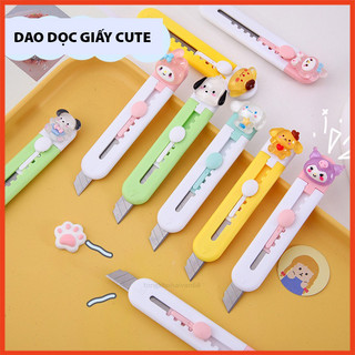 Dao Rọc giấy mini nhiều hình cute ngộ nghĩnh, dao dọc giấy mini dễ thương