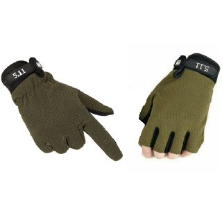 Găng tay 511 full, cụt ngón - Găng 511 dài, cụt ngón đi xe máy chống nắng đủ size màu XANH