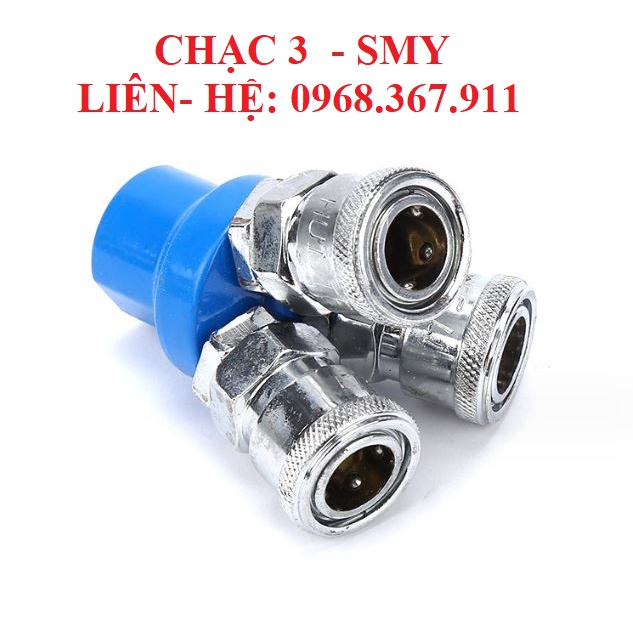 Chạc chia 3 khí nén bộ chia hơi khí nén 3 ngả