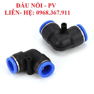 Đầu nối  nhanh khí nén phun sương cút góc nhựa PV các cỡ