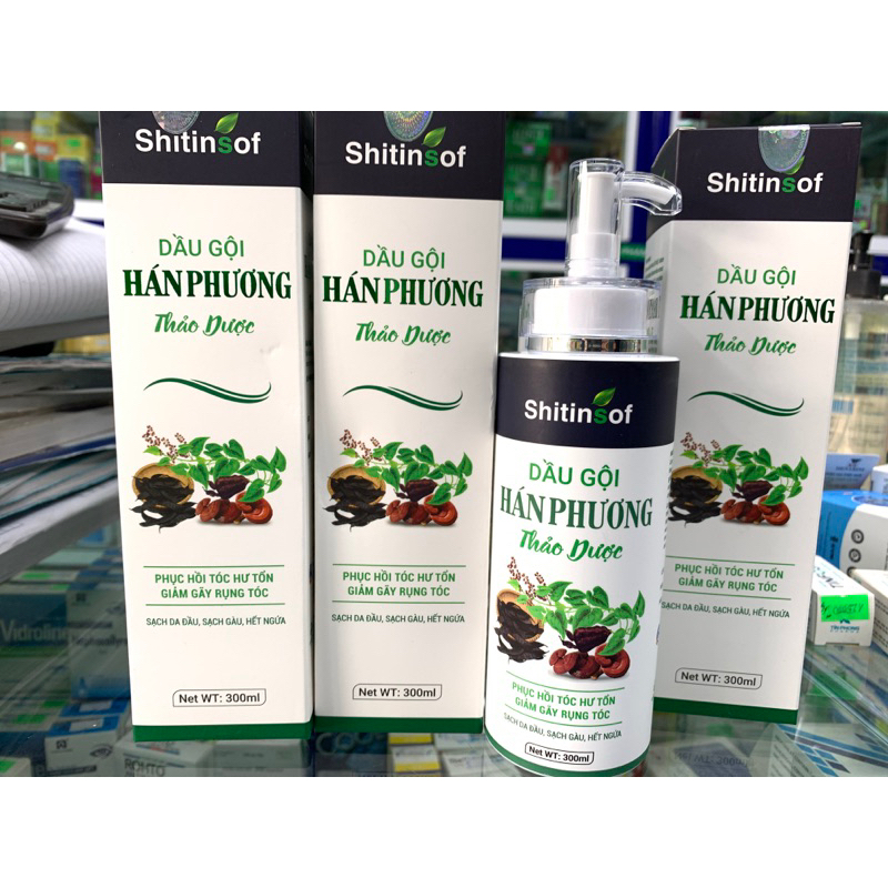 Dầu Gội Thảo Dược HÁN PHƯƠNG 300ml Giúp Sạch Da Đầu, Sạch Gàu, Hết Ngứa, Phục Hồi Tóc Hư Tổn, Giảm Gãy Rụng Tóc