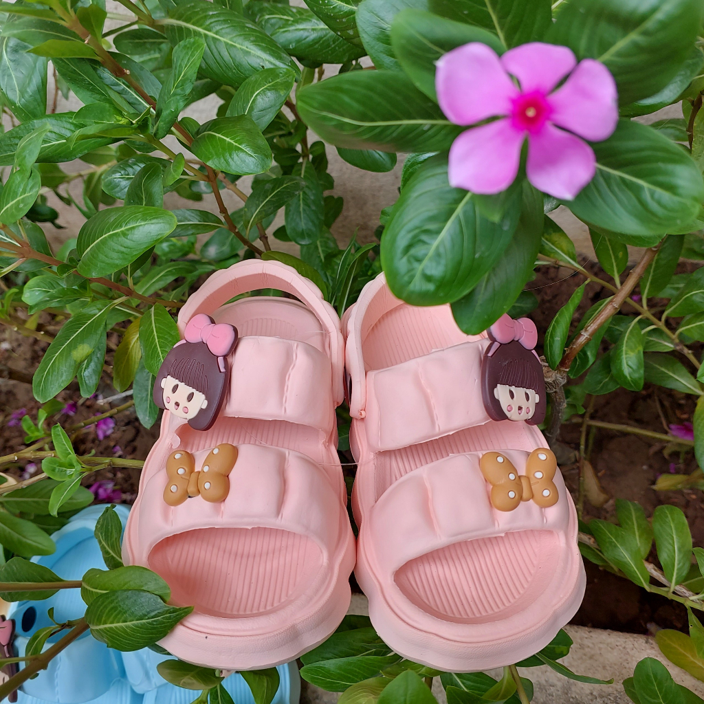 Dép Eva Sandanl, Quai Hậu Cho bé Stick Ngẫu Nhiên Siêu Nhẹ Xinh Xắn MS3902