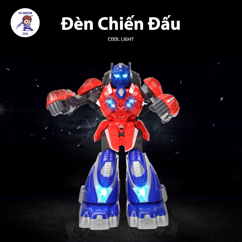 Đồ Chơi Robot Đấm Bốc Điều Khiển Từ Xa Transformers Optimus Vs Bumblebee Có Đèn Và Nhạc Cảm Ứng Lực