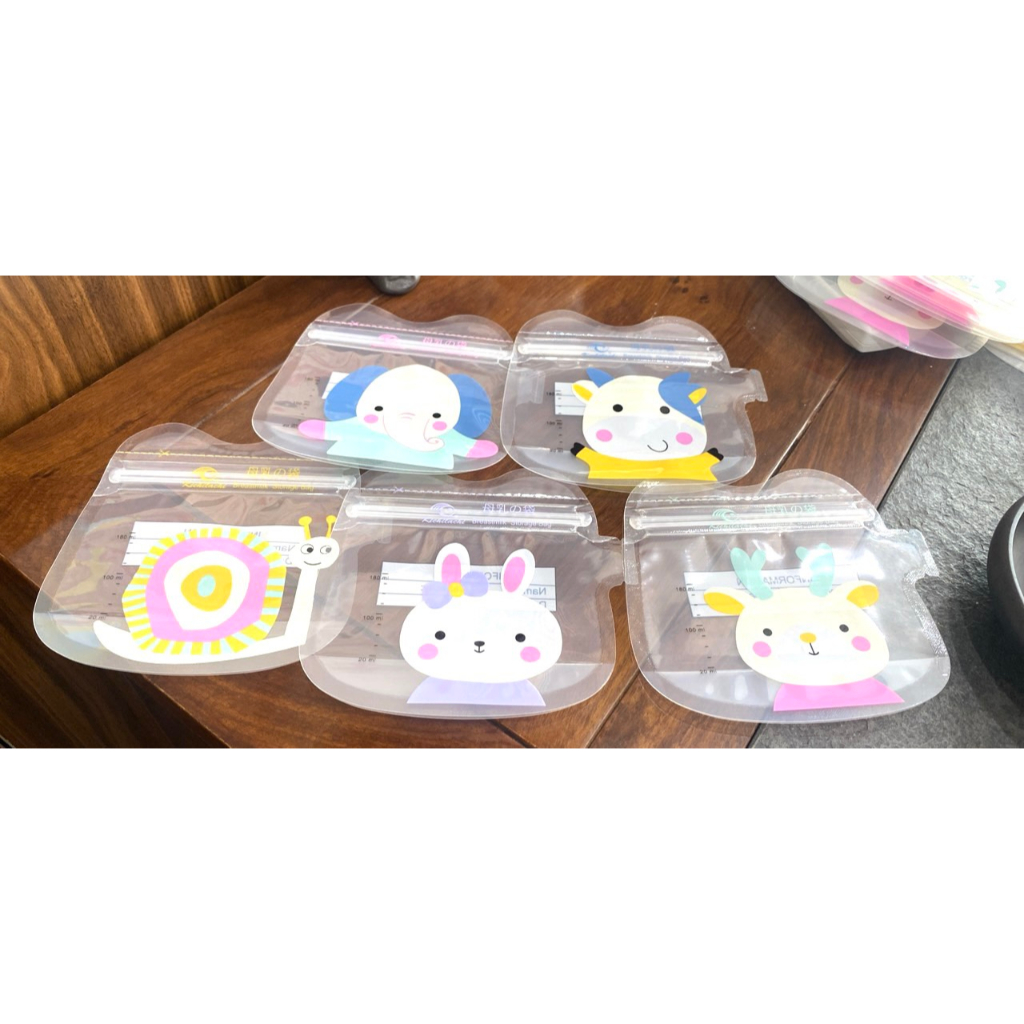 Hộp 30 túi trữ sữa Kichilachi 180ml siêu đáng yêu