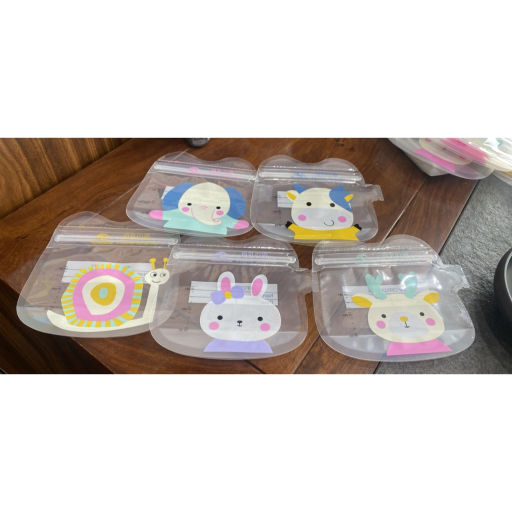 Hộp 30 túi trữ sữa Kichilachi 180ml siêu đáng yêu