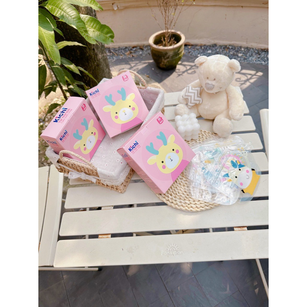 Hộp 30 túi trữ sữa Kichilachi 180ml siêu đáng yêu