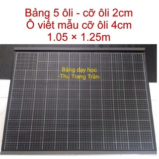 💥Bảng 5 ôli-cỡ ôli 2cm/2.5cm- ôli mẫu 4/5cm-1.05×1.25m- Ko nẹp