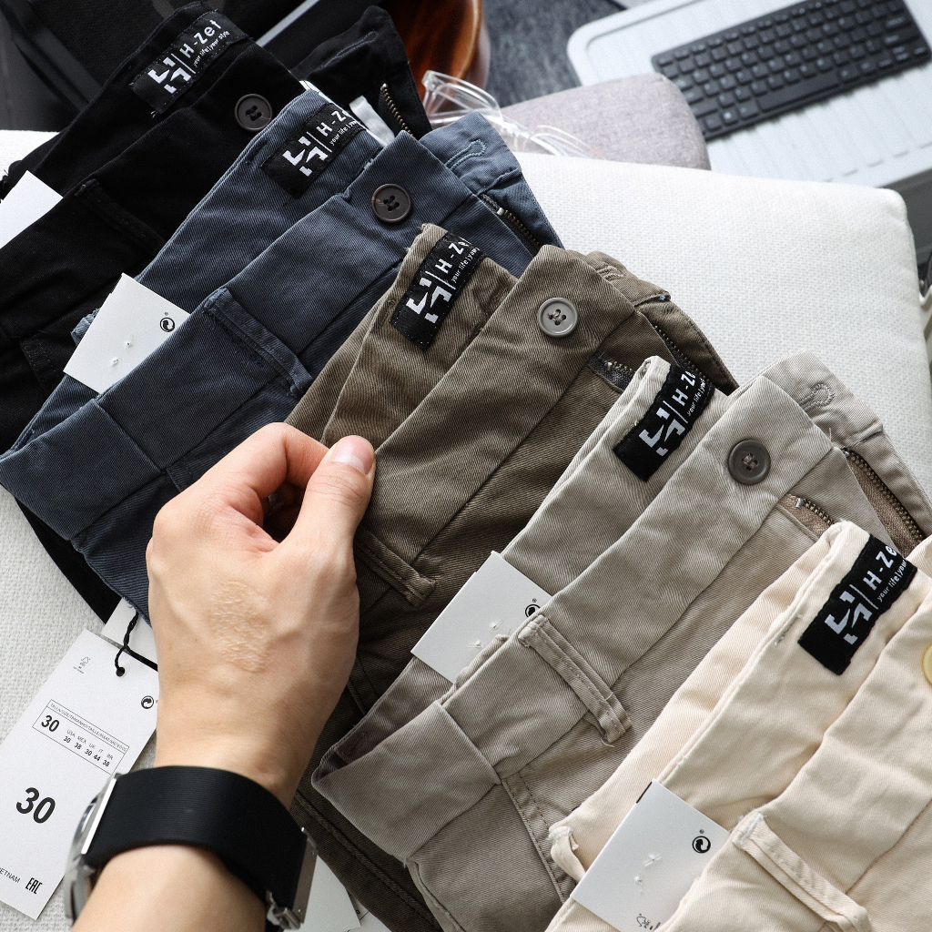 Quần Kaki Nam Lưng Thun Co Giãn Form SMART FIT H-Zet - Quần Dài Kaki Nam