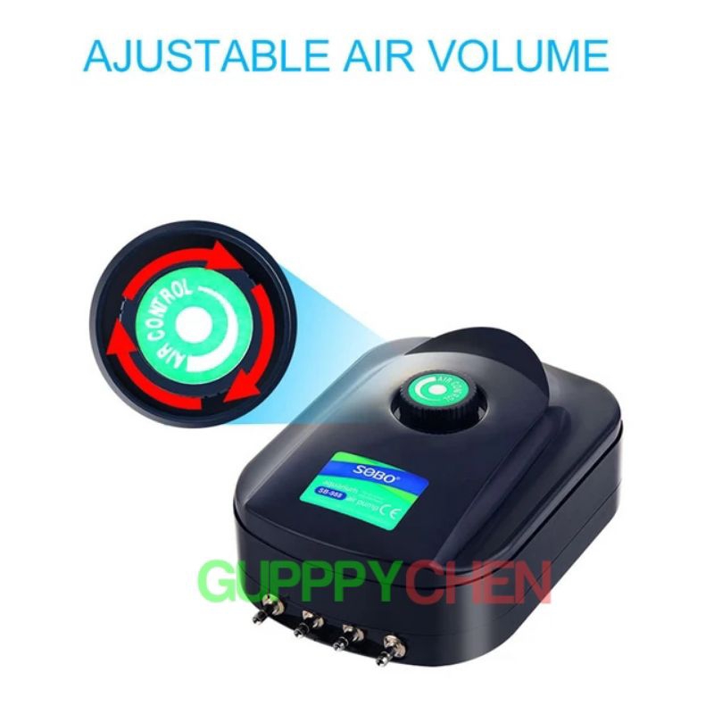 Máy Sủi Oxi 4 Vòi SOBO dùng cho hồ cá