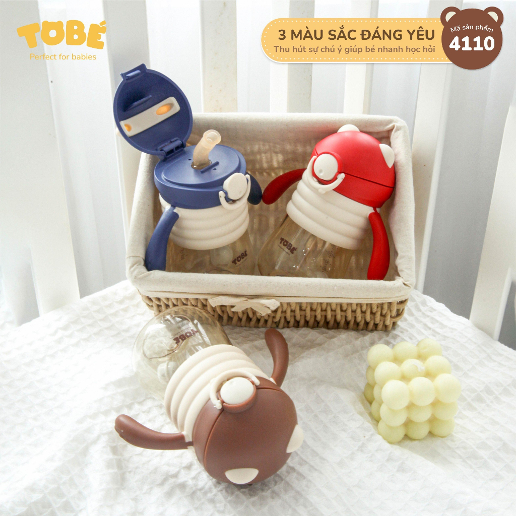 Bình Tập Uống Nước Leon Hãng ToBé Cho Bé Từ 6 Tháng Lunakidsbaby
