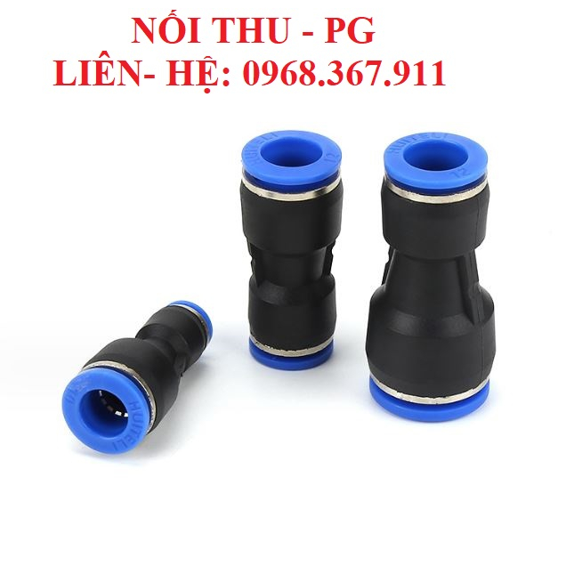 Đầu nối giảm PG, đầu cút thẳng thu PG khí nén phun sương dùng để cắm nhanh vào ống khí 4-6-8-10-....mm
