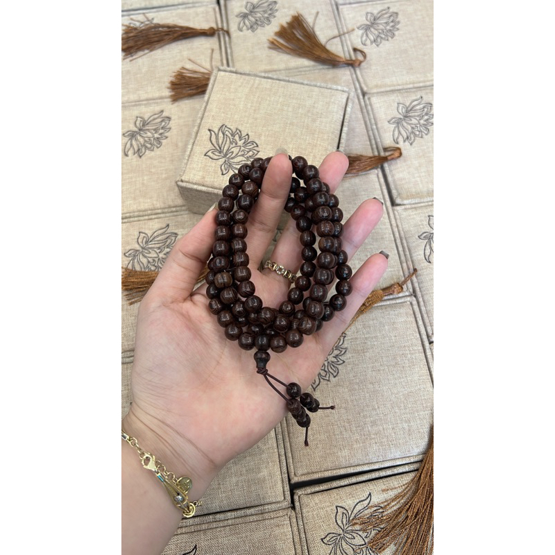 Vòng Mỹ Nghệ 108 Hạt - hộp Gấm / Sen