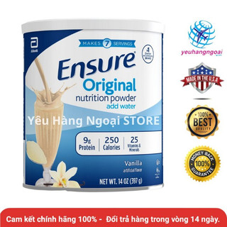 Sữa bột ensure của mỹ 400g.