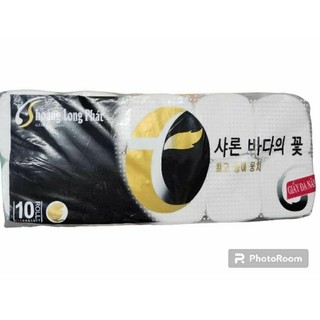 Giấy vệ sinh "hoàng long phát" không lõi 10 cuộn 3 lớp