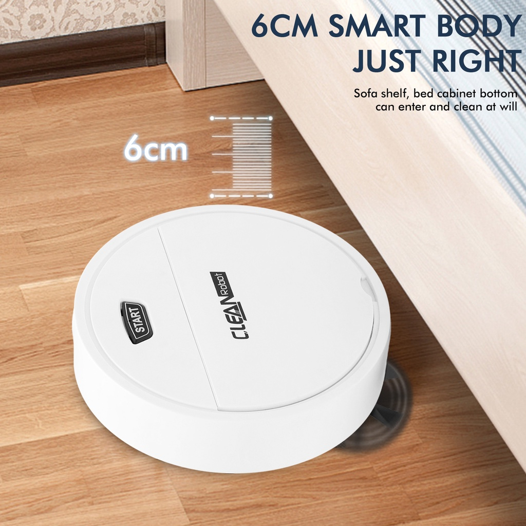 Robot hút bụi lau nhà thông minh 3 trong 1,Robot lau nhà tự động, Hút Sạch Mọi Ngóc Ngách Trong Nhà,dụng cho gia đình