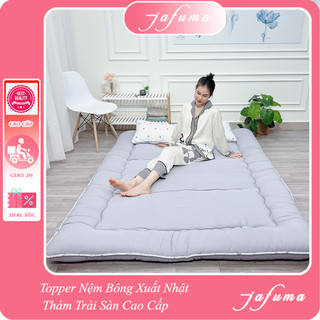 Nệm Bông gòn cao cấp 2 người và 1 người KUKOJI size 1m6x2m | 1m4 x2m và 1mx2m  I Cam Kết Chất Lượng