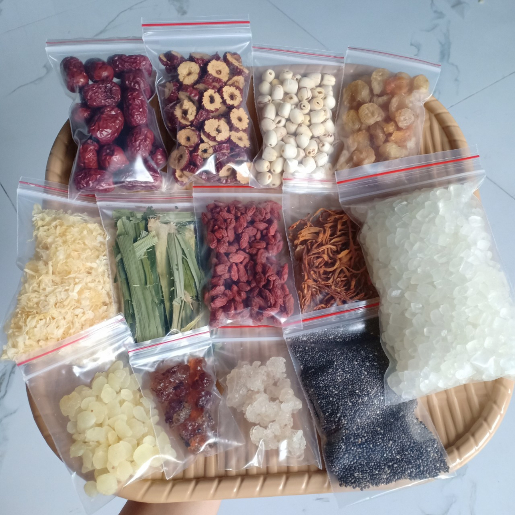 Sét 600g Chè Tuyết Yến Dưỡng Nhan 13 vị nấu 25-30 chén