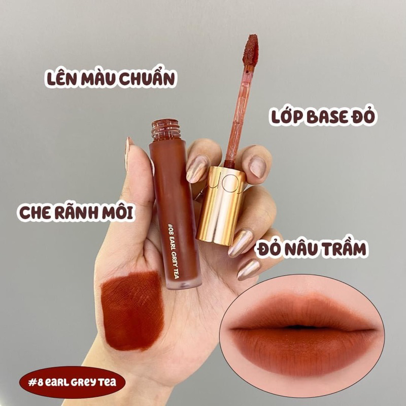 Son Romand Milk Tea Ver 2 Đỏ nâu 08