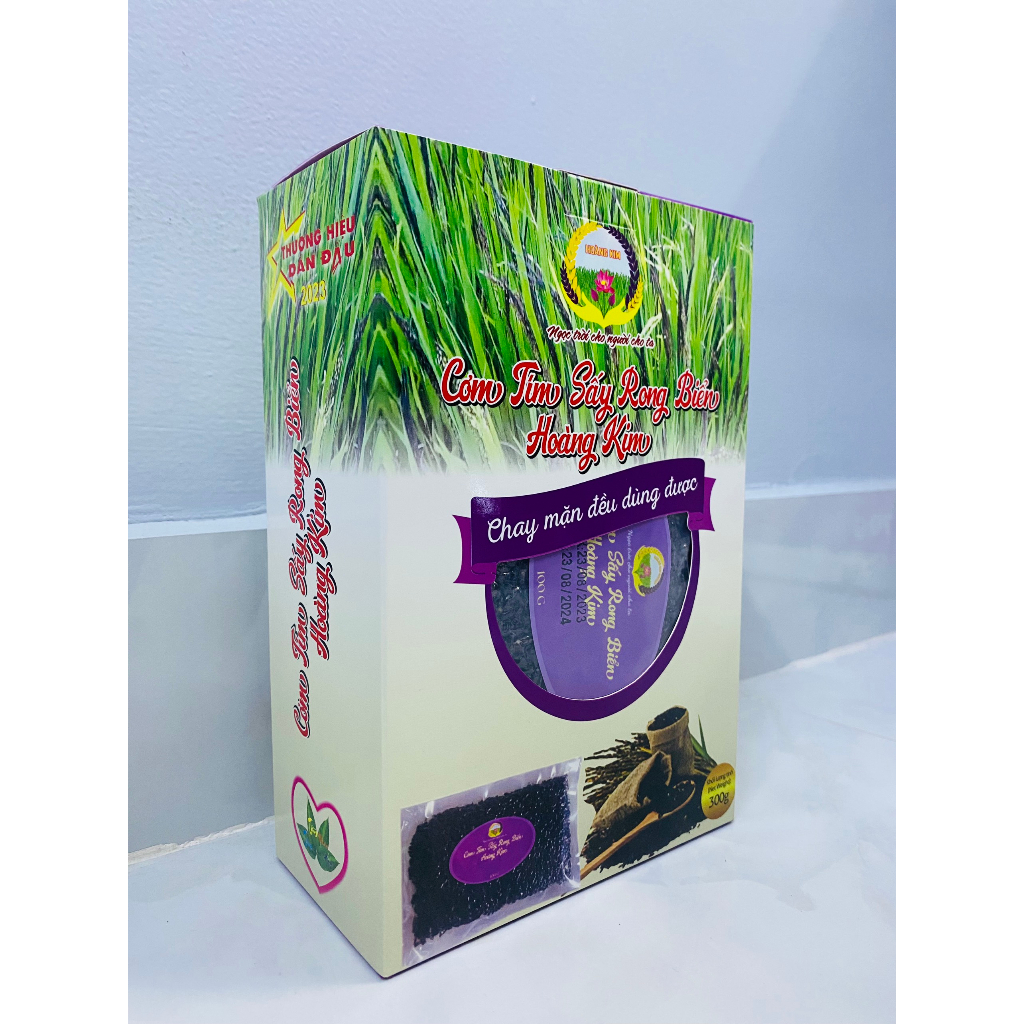 Cơm gạo tím sấy rong biển hộp 300gr
