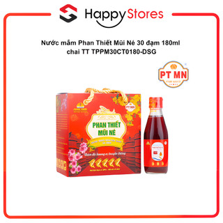 Nước mắm Phan Thiết Mũi Né 30 đạm 180ml chai TT TPPM30CT0180-DSG
