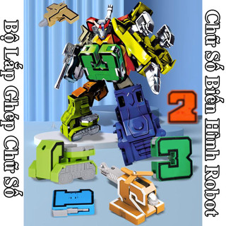 Bộ Số Biến Hình Lắp Ráp Ô Tô Thành Robot Siêu Đỉnh Cao - Chứ Số Biến Hình oto máy bay xe tăng robot cực ngầu