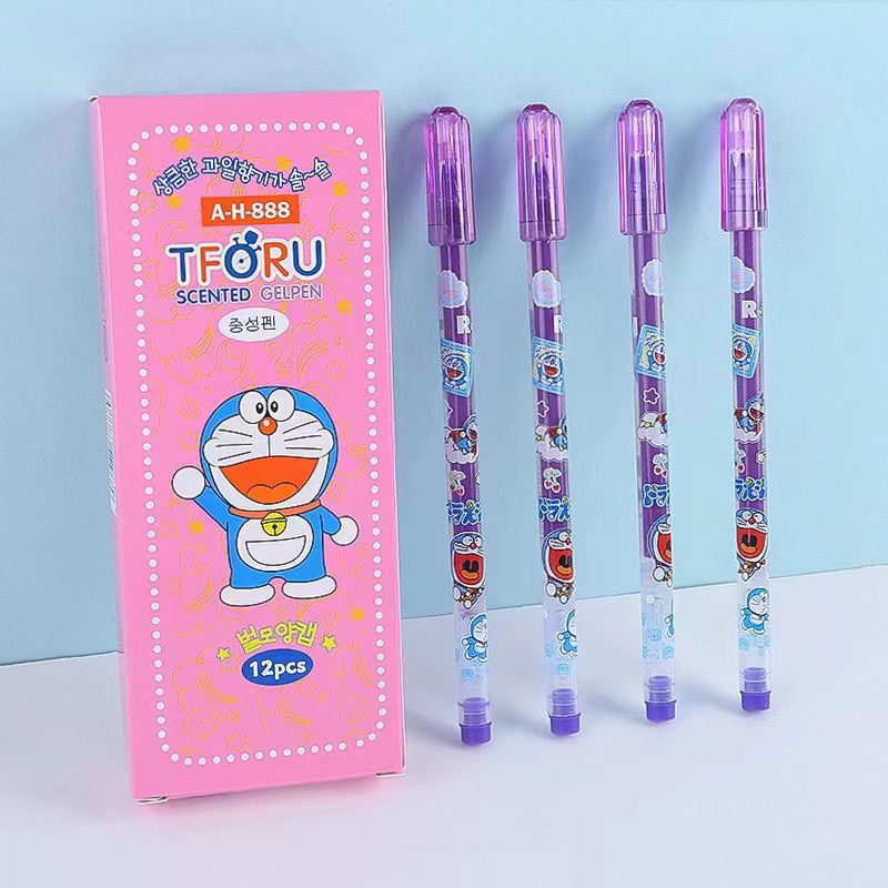 Bút Gel Nước TfORU Doreamon - Mực tím