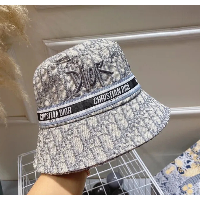 Nón thời trang, Mũ Bucket vành tròn DI.OR vải Kaki dày thời trang NEW 2023