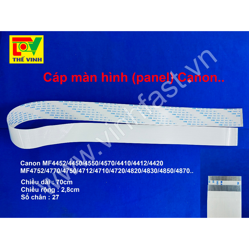 Dây cáp panel ( màn hình) máy in CANON MF4452 4450 4550 4570 4410 4412 4420 ,MF4752 4770 4750 4712 4710 4720 4820 4830