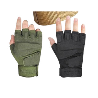 Găng tay xe máy, găng tay cụt ngón blackhawh cao cấp