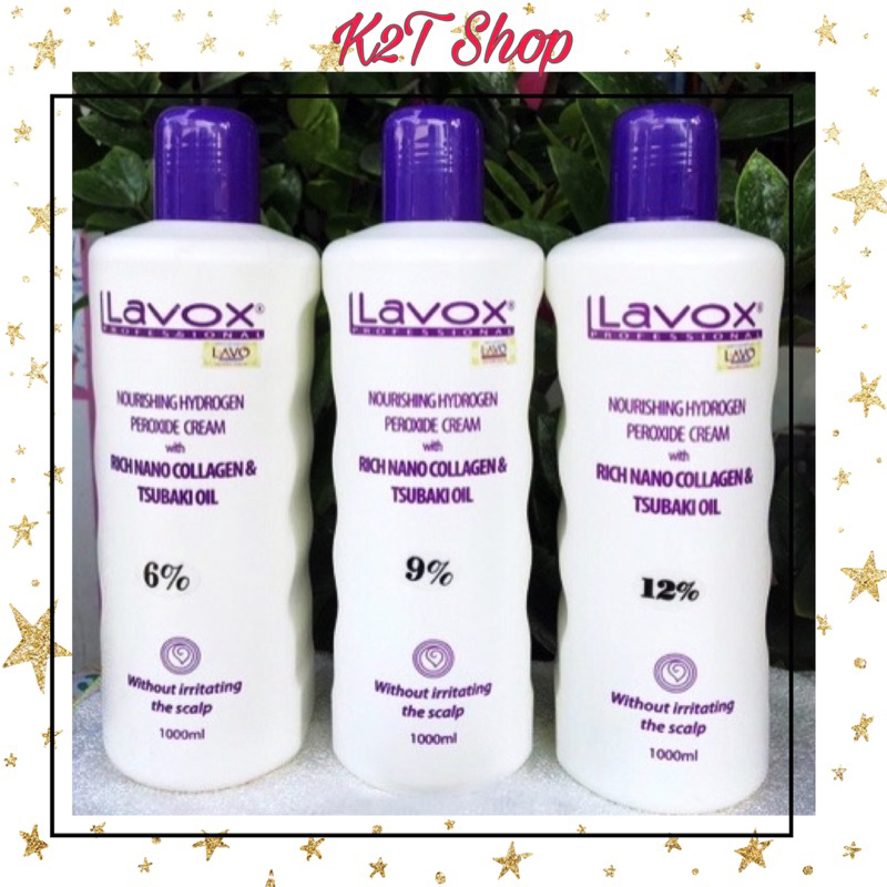 Oxy Trợ Nhuộm Lavox 6%.9%.12% 1000ml