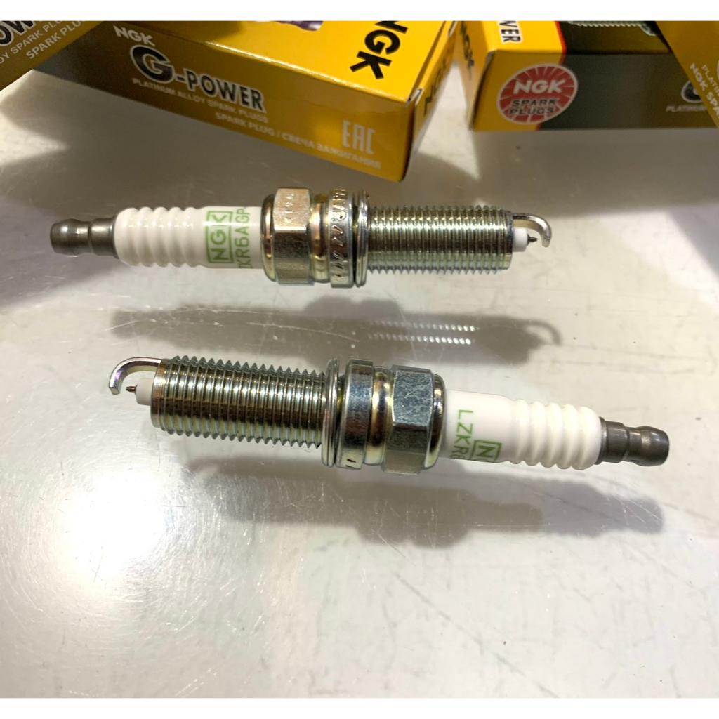 Bộ 4 Cái Bugi Đánh Lửa Xe HyunDai Accent, Grand i10, Elantra, Tucson...NGK Nhật Bản Loại Xịn Chân Bạch Kim Mã:LZKR6AGP-E