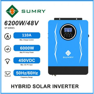 Bộ đổi điện đa dụng 6200W 48V điện áp 55V - 450V sạc MPPT 110A - SP 7000 Xanh