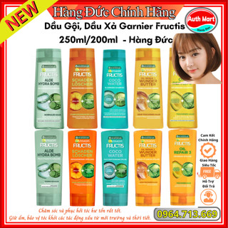 Dầu gội, dầu xả garnier fructis 250ml/200ml - hàng đức
