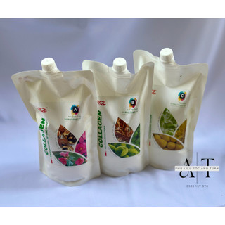 Kem duỗi / uốn / dập đa năng nice collagen 1000ml - kem duỗi / uốn a - kem dập duỗi b - nước dập uốn c - sỉ lh z.a.l.o