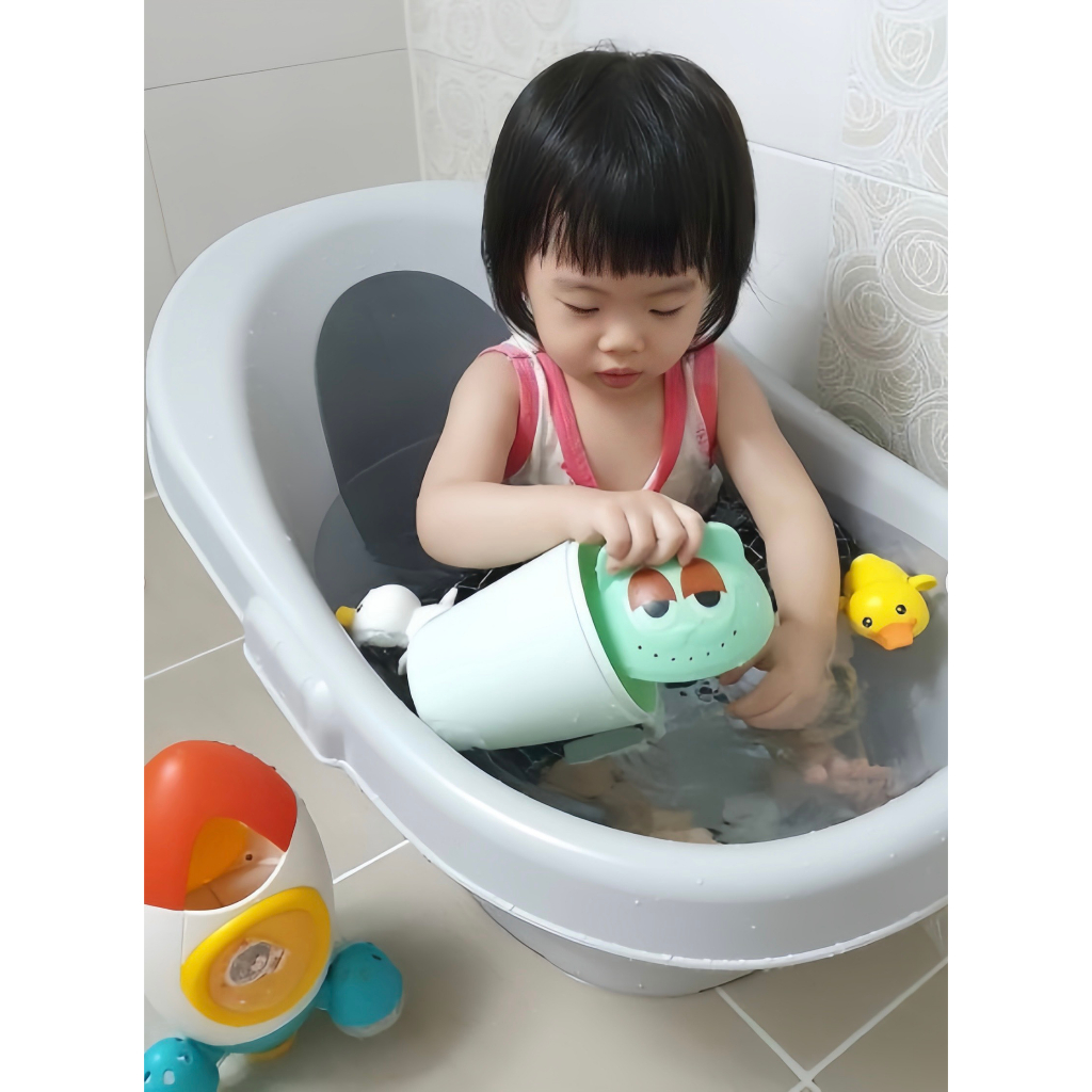 Bồn tắm cao cấp cho bé từ 3 tháng tuổi trở lên có nhiệt kế tự động đo nhiệt độ nước nhập khẩu Budsia HQ