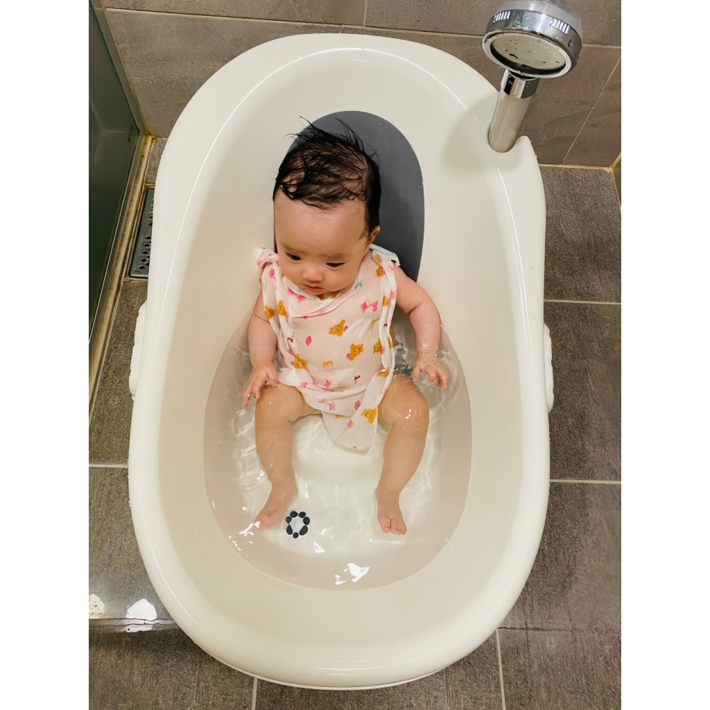 Bồn tắm cao cấp cho bé từ 3 tháng tuổi trở lên có nhiệt kế tự động đo nhiệt độ nước nhập khẩu Budsia HQ