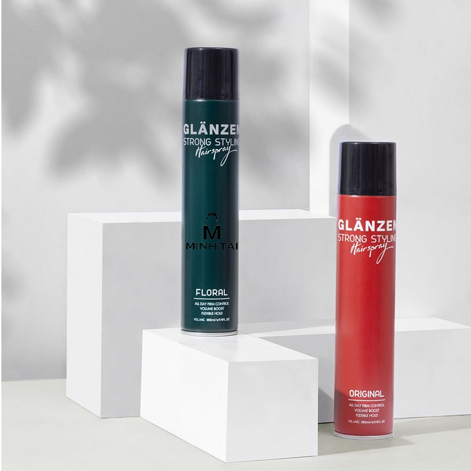 Gôm xịt tóc giữ nếp Glanzen 380ml - Chính Hãng