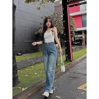 JEAN BA SỌC XANH ĐẬM