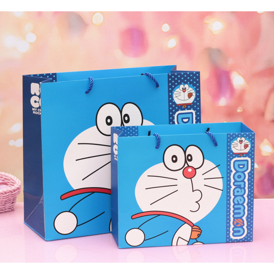 Túi giấy in hình Doraemon dễ thương