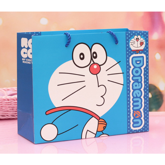 Túi giấy in hình Doraemon dễ thương