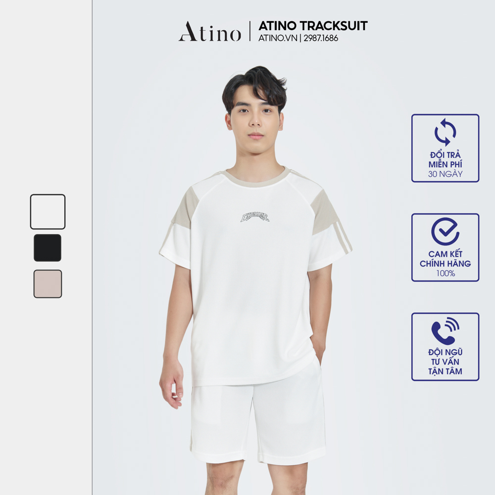 Bộ Set Đồ Thể Thao Nam ATINO Thoáng Mát Trẻ Trung Form Regular 3.2987 3.1686